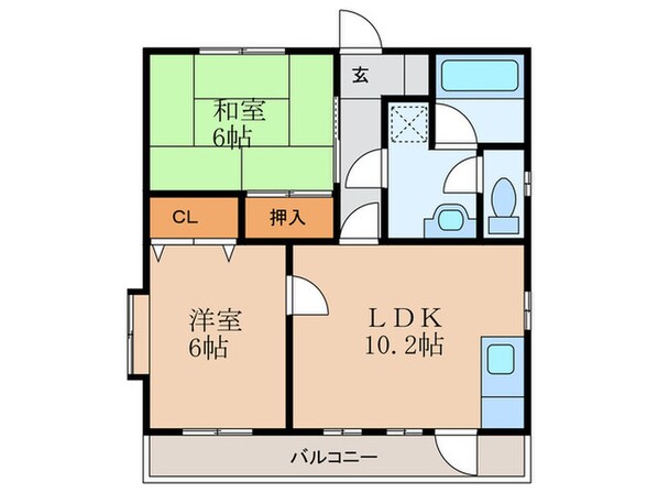 ルミエール大善寺の物件間取画像